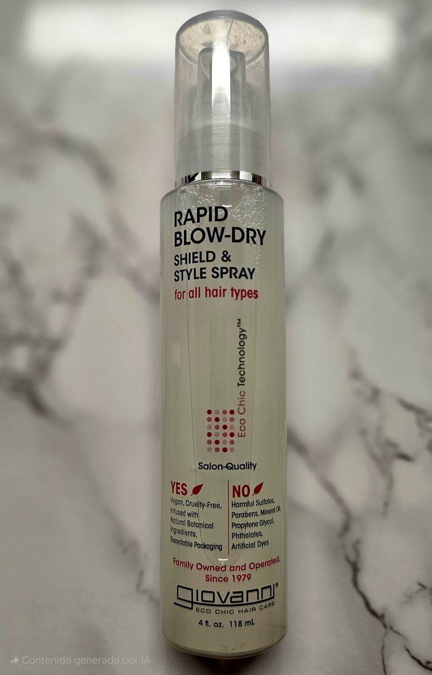Giovanni Rapid Blow-Dry Shield & Style Spray 118ml not sealed